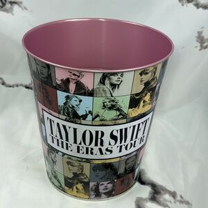 Taylor Swift Metal Popcorn Bucket The Eras Tour Pink Matte Interior AMC Release